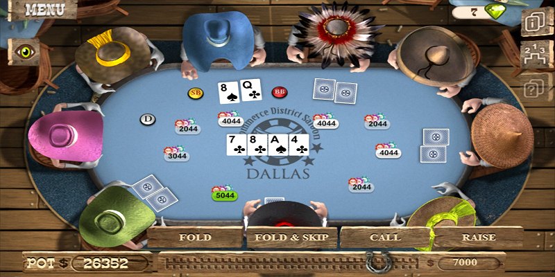 Các lệnh cược quen thuộc trong game Poker